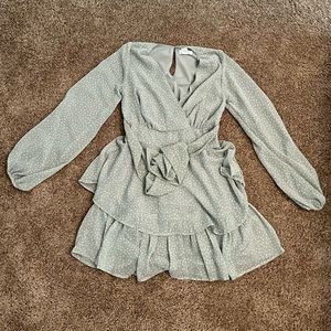 Japna Green long sleeve dress